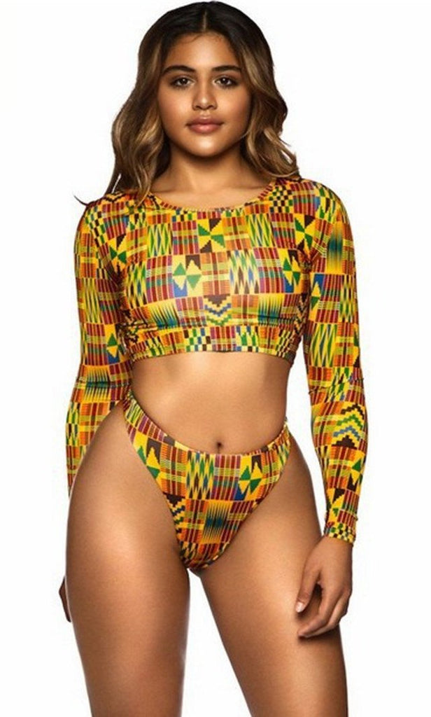African Print Swimwear - Leggings.gg