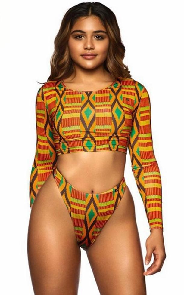 African Print Swimwear - Leggings.gg