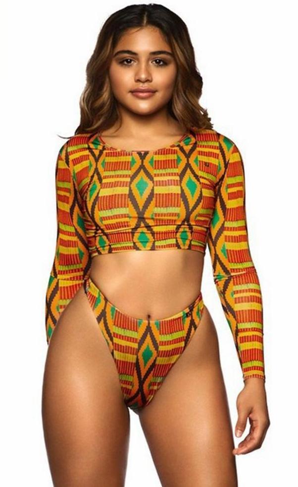 African Print Swimwear - Leggings.gg