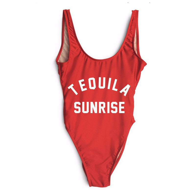 TEQUILA SUNRISE One Piece Swimsuit - Leggings.gg