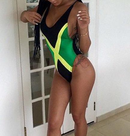 Caribbean Jamaica flag One Piece Swimsuit - Leggings.gg