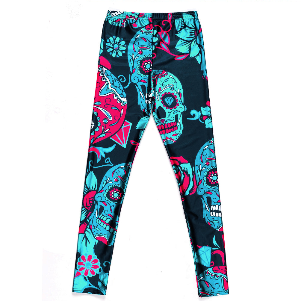 Skull Leggings - Leggings.gg