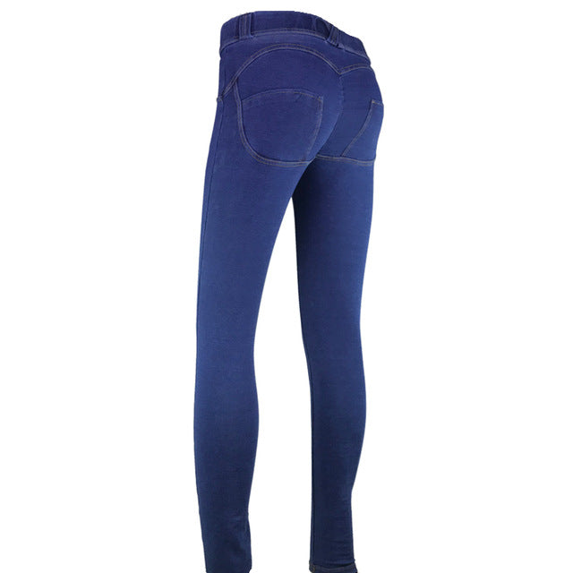 Denim Pencil Jeans Leggings - Leggings.gg