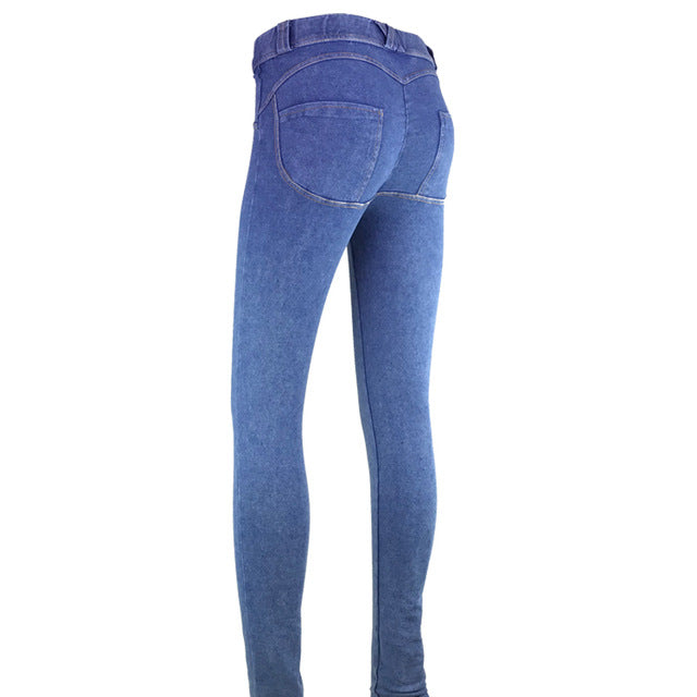 Denim Pencil Jeans Leggings - Leggings.gg