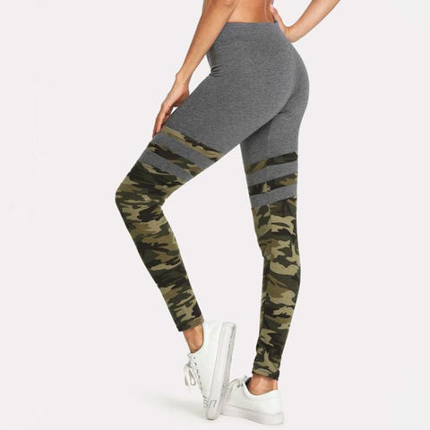 Camo Stripe Leggings - Leggings.gg